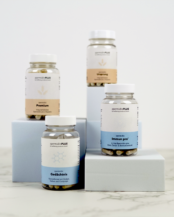das breite spermidinPLUS Sortiment das breite spermidinPLUS Sortiment